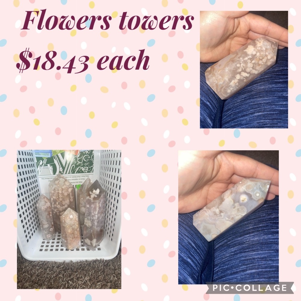 Flower agate towers
